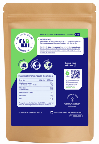 Mini-Crackers aux graines Format 100g