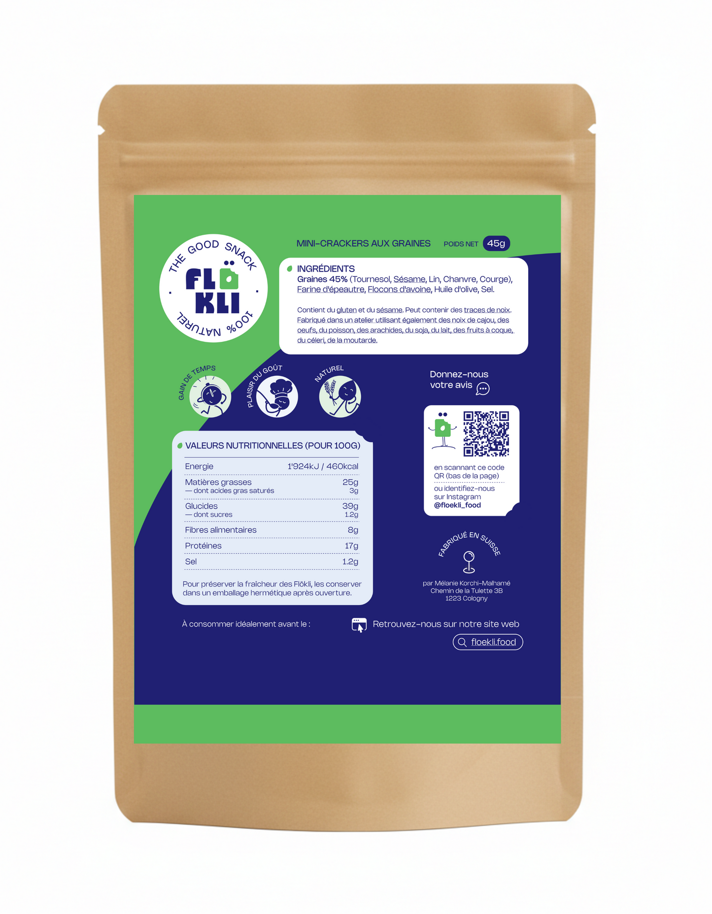 Flökli à emporter (6 packs de 45g)