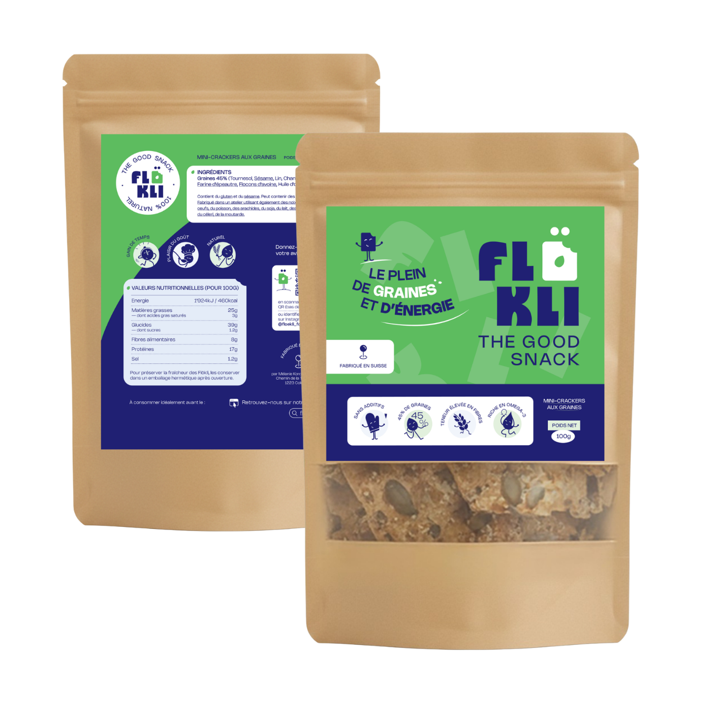Mini-Crackers aux graines Format 100g
